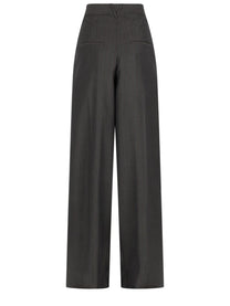 Bottega Veneta Women's Wool Mohair Trousers Multicolor