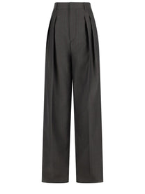 Bottega Veneta Women's Wool Mohair Trousers Multicolor