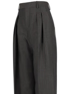 Bottega Veneta Women's Wool Mohair Trousers Multicolor