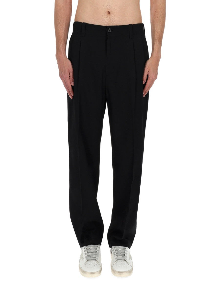 Golden Goose Men's Pantalone in Lana Black