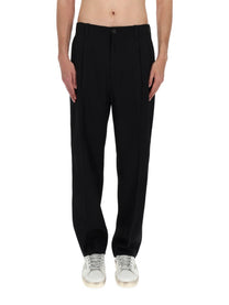 Golden Goose Men's Pantalone in Lana Black