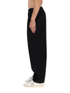 Golden Goose Men's Wool Trousers Black, view 4