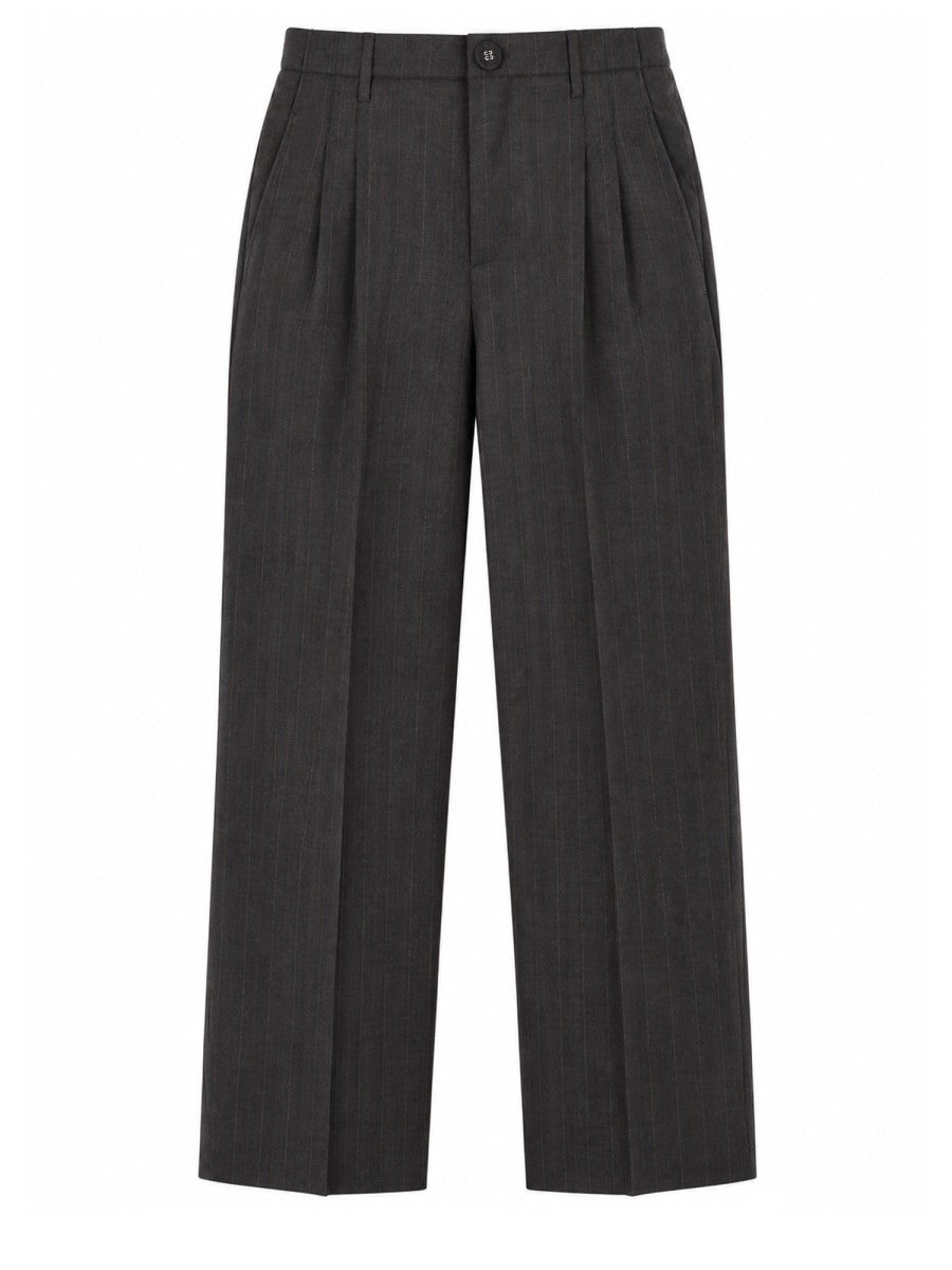 Ami Paris Men's Wool Trousers Grey