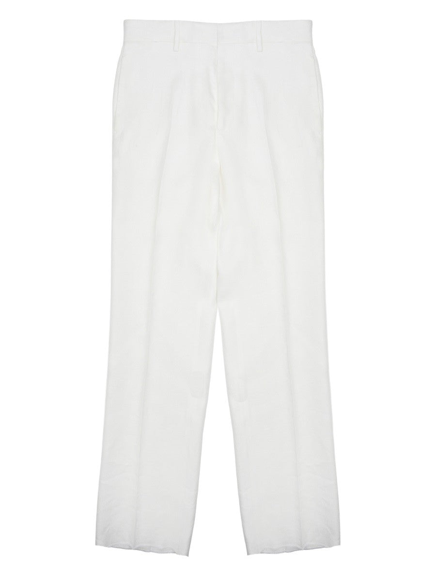 Tagliatore Men's Pantalone in Lino White