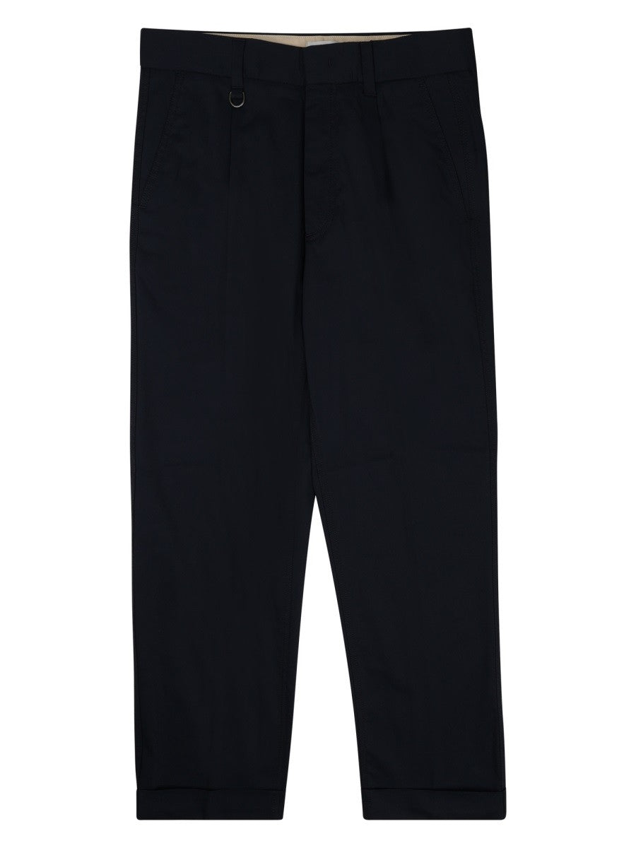 Paolo Pecora Milano Men's Pantalone in Misto Cotone Blue