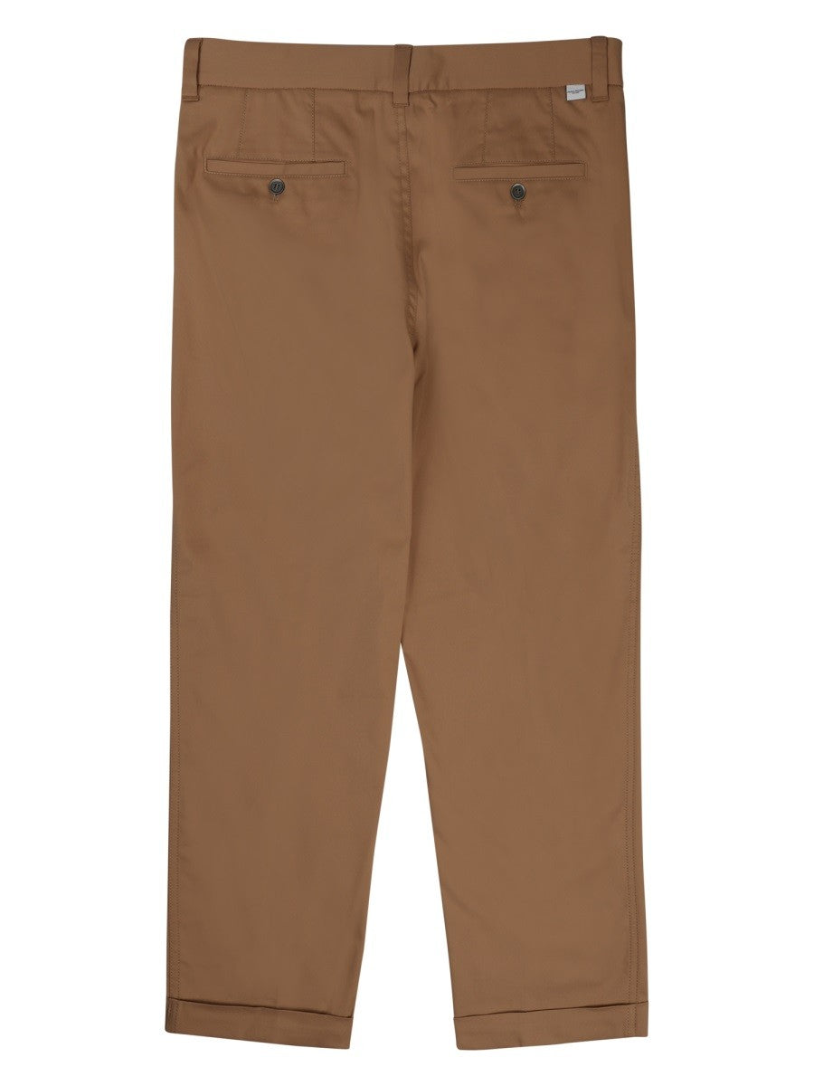 Paolo Pecora Milano Men's Pantalone in Misto Cotone Beige