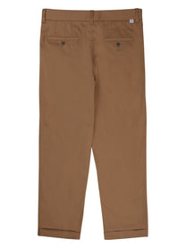 Paolo Pecora Milano Men's Pantalone in Misto Cotone Beige