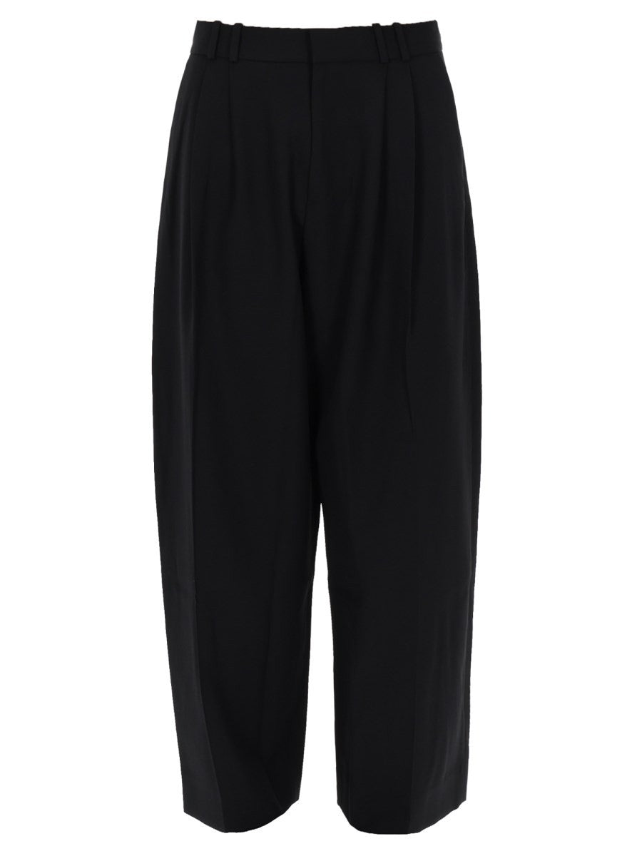 Studio Nicholson Men's Pantalone in Misto Lana Black