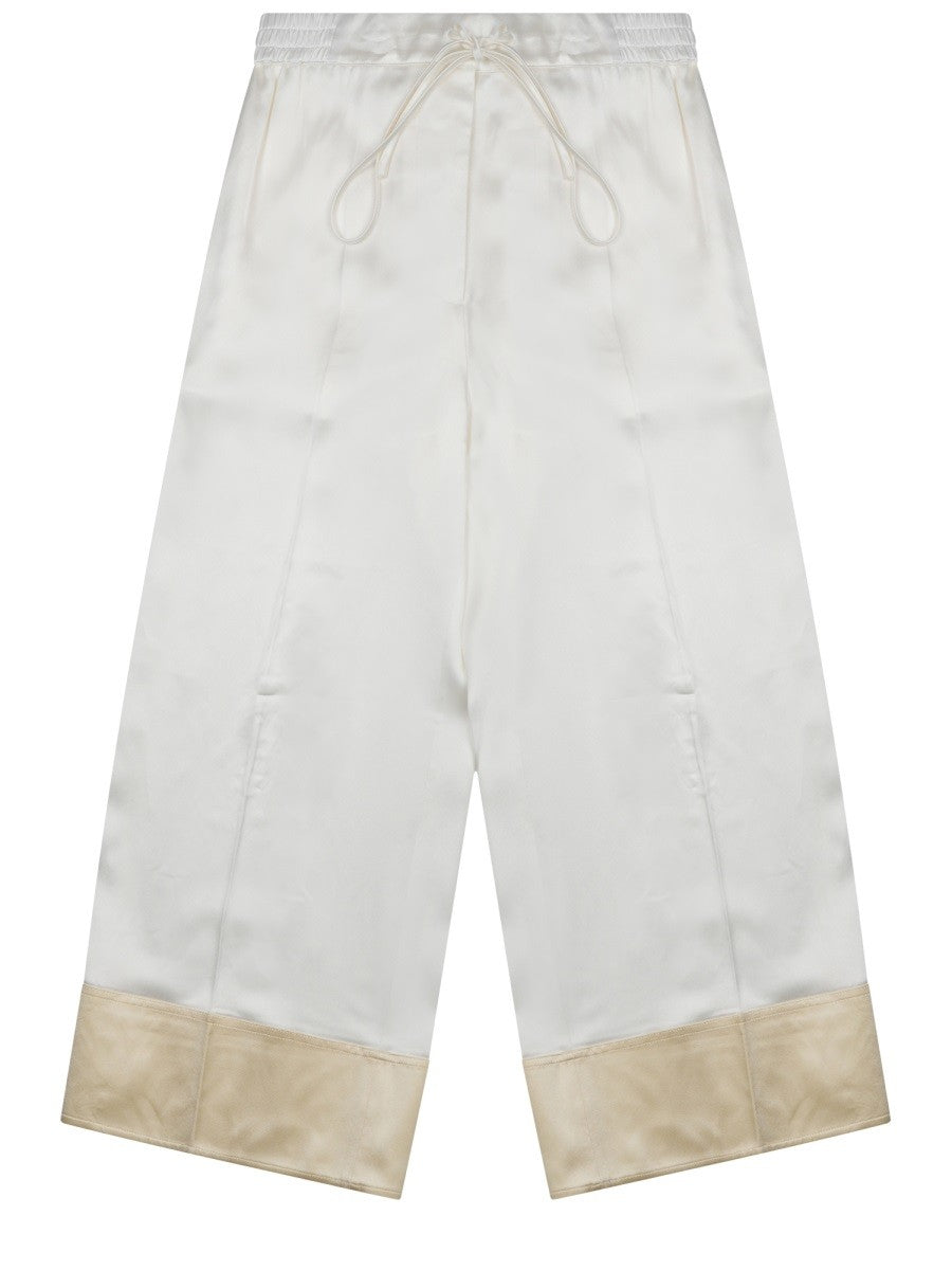 Toteme Women's Pantalone in Raso Con Coulisse White