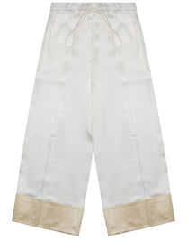 Toteme Women's Pantalone in Raso Con Coulisse White