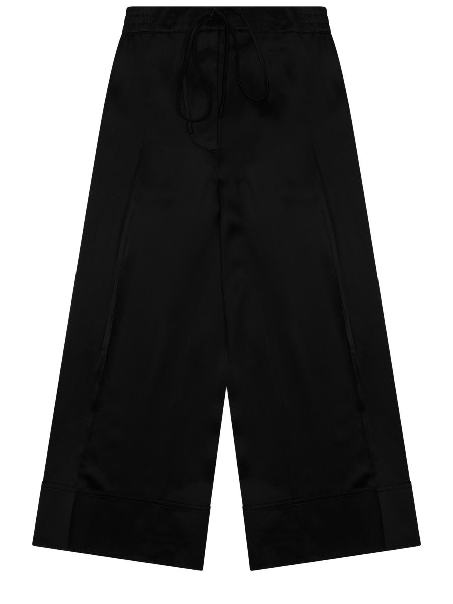 Toteme Women's Pantalone in Raso Con Coulisse Black