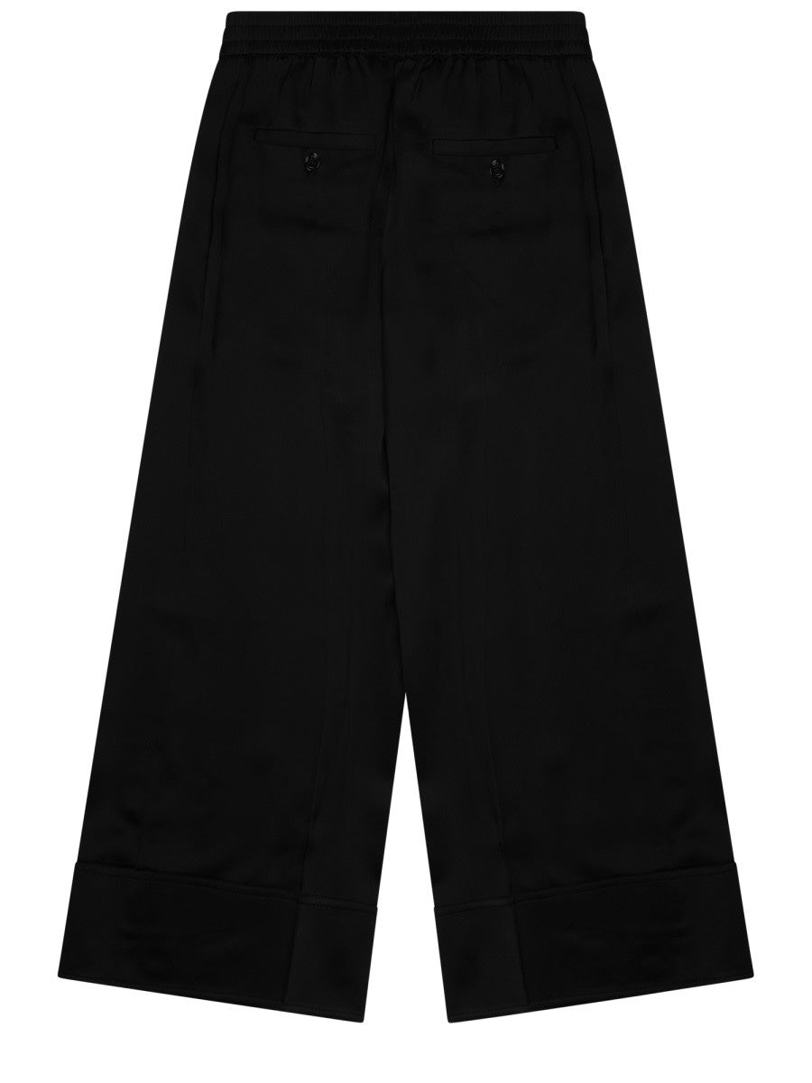 Toteme Women's Pantalone in Raso Con Coulisse Black