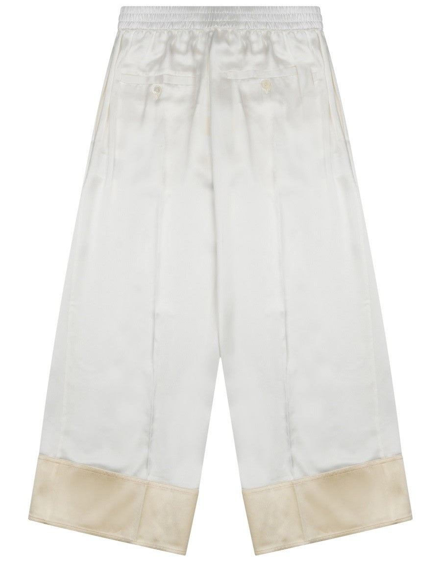Toteme Women's Pantalone in Raso Con Coulisse White