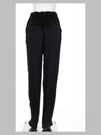 Maison Margiela Women's Pantalone in Raso Con Coulisse Black