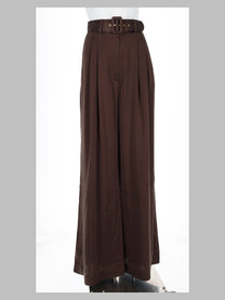Zimmermann Women's Pantalone in Seta Con Cintura Brown