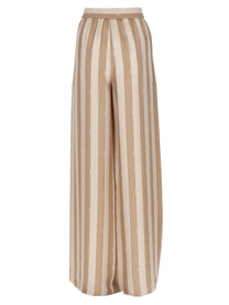 Fendi Women's Pantalone in Seta Pequin Beige