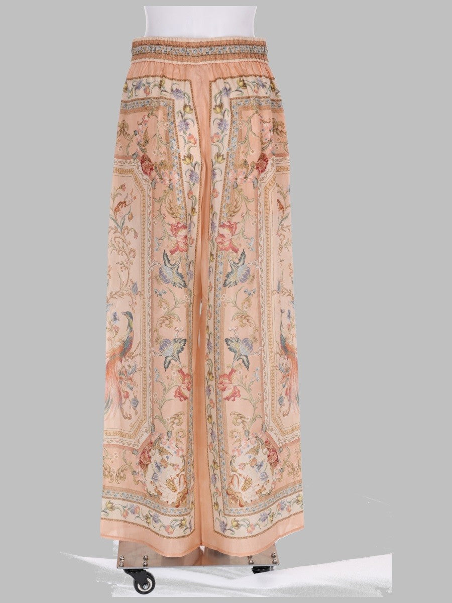 Zimmermann Women's Pantalone in Seta Stampata Multicolor