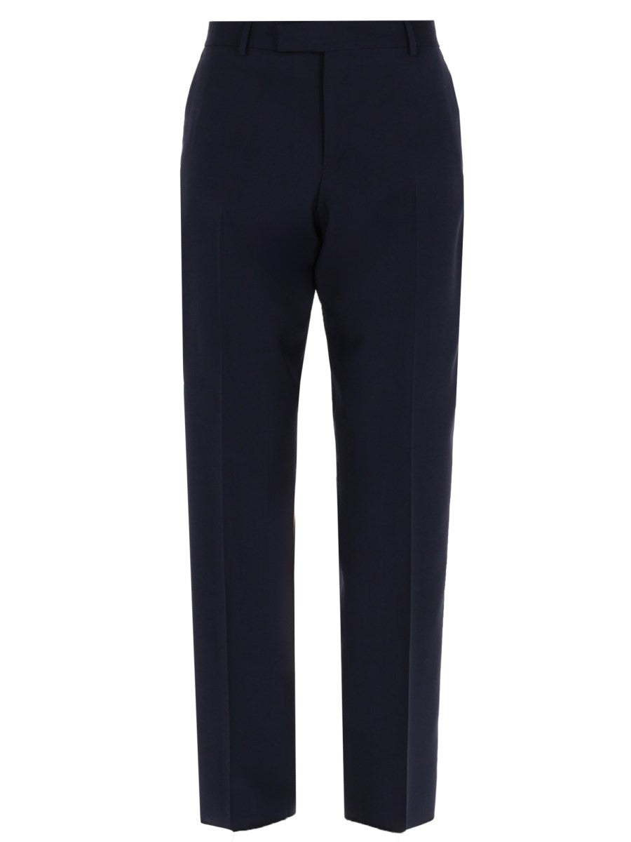 Fendi Men's Pantalone in Tela DI Lana Blue