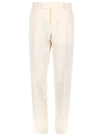 Fendi Men's Pantalone in Tela DI Lana Beige