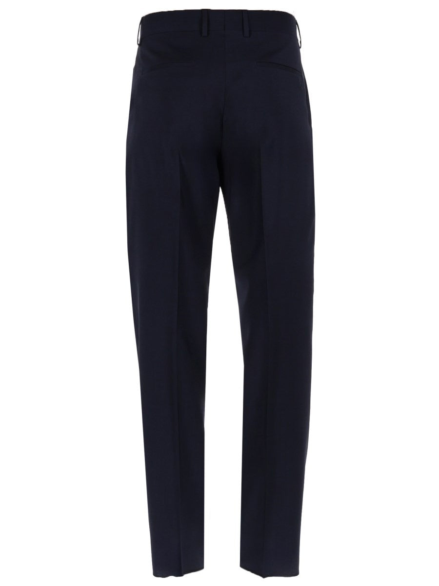 Fendi Men's Pantalone in Tela DI Lana Blue
