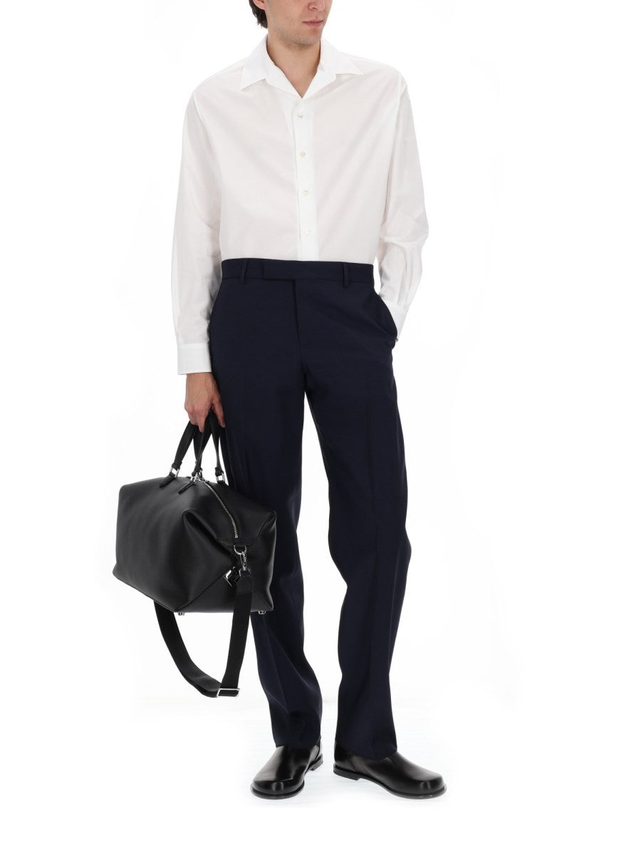 Fendi Men's Pantalone in Tela DI Lana Blue