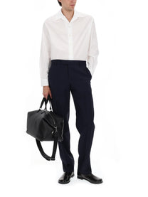 Fendi Men's Pantalone in Tela DI Lana Blue