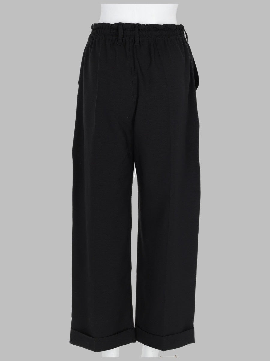 Y-3 Women's Pantalone in Tessuto Tecnico Con Coulisse Black