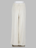 Herno Women's Velvet Ribbed Trousers White, view 2