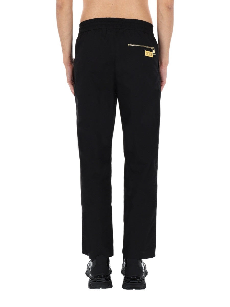 Versace Jeans Couture Men's Pantalone Jogger Con Coulisse Black