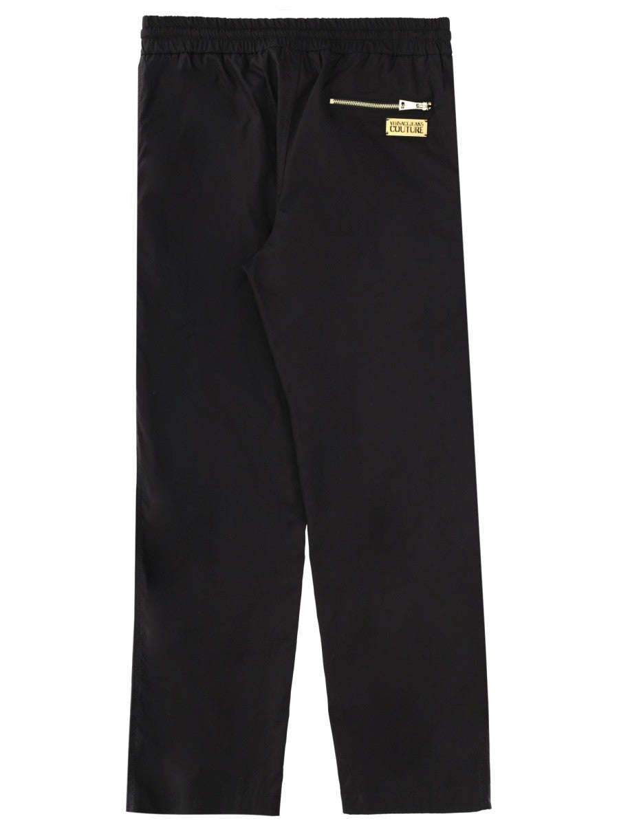 Versace Jeans Couture Men's Pantalone Jogger Con Coulisse Black