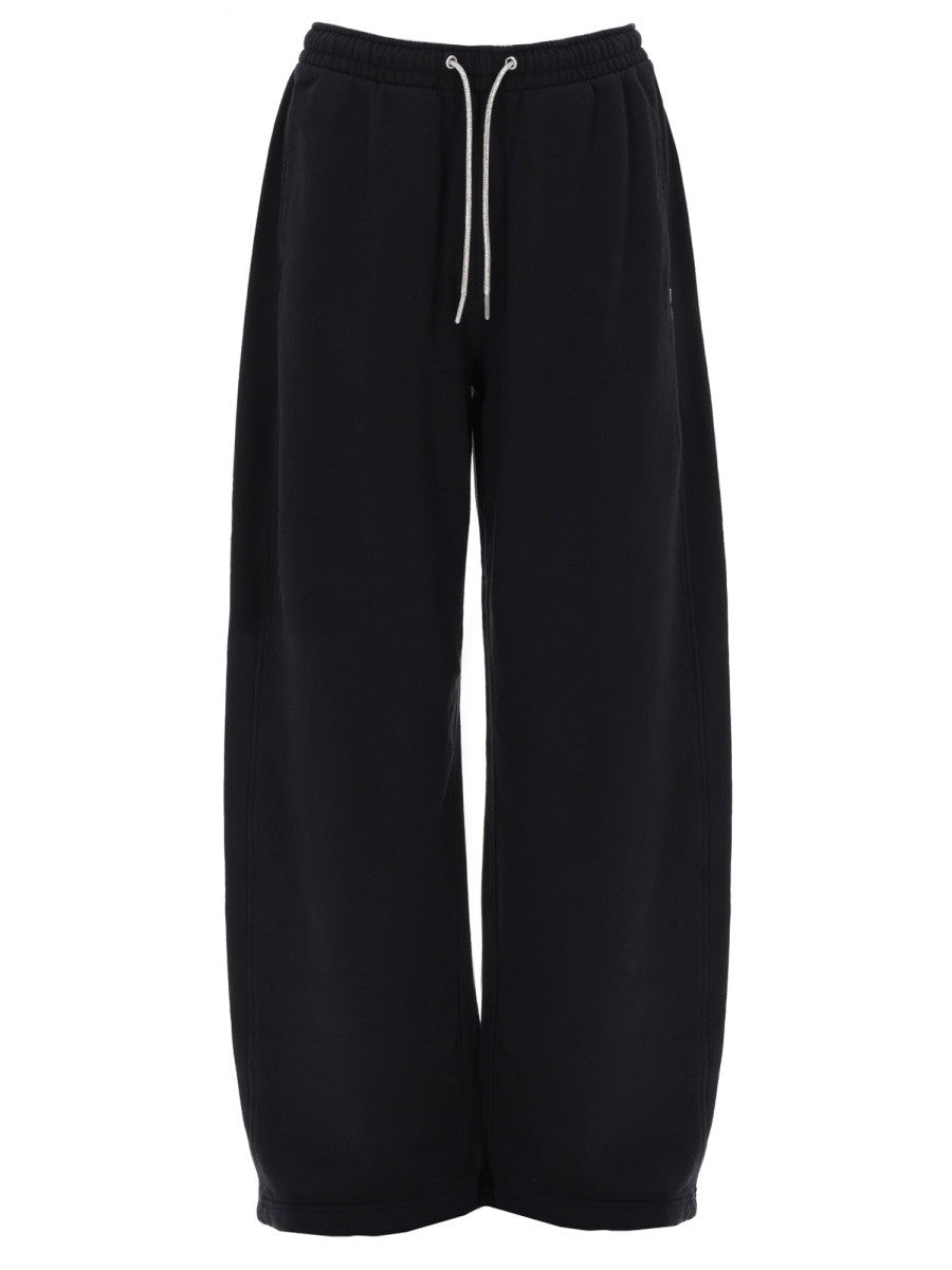 alexanderwang Women's Pantalone Jogger in Cotone Black