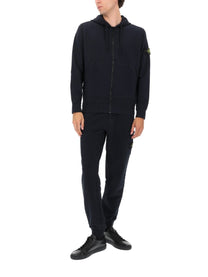 Stone Island Men's Pantalone Jogger in Felpa Blue