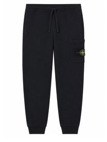 Stone Island Men's Pantalone Jogger in Felpa Blue