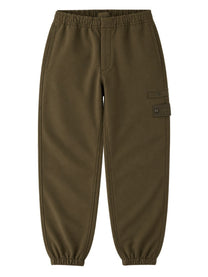 Stone Island Men's Pantalone Jogger in Flanella Di Lana Cardata Green