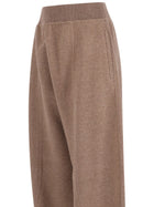Max Mara Women's Wool Cashmere Jogger Trousers Brown
