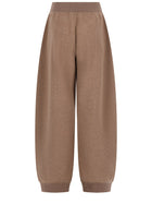 Max Mara Women's Wool Cashmere Jogger Trousers Brown