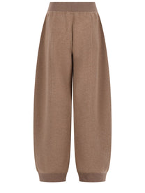 Max Mara Women's Wool Cashmere Jogger Trousers Brown