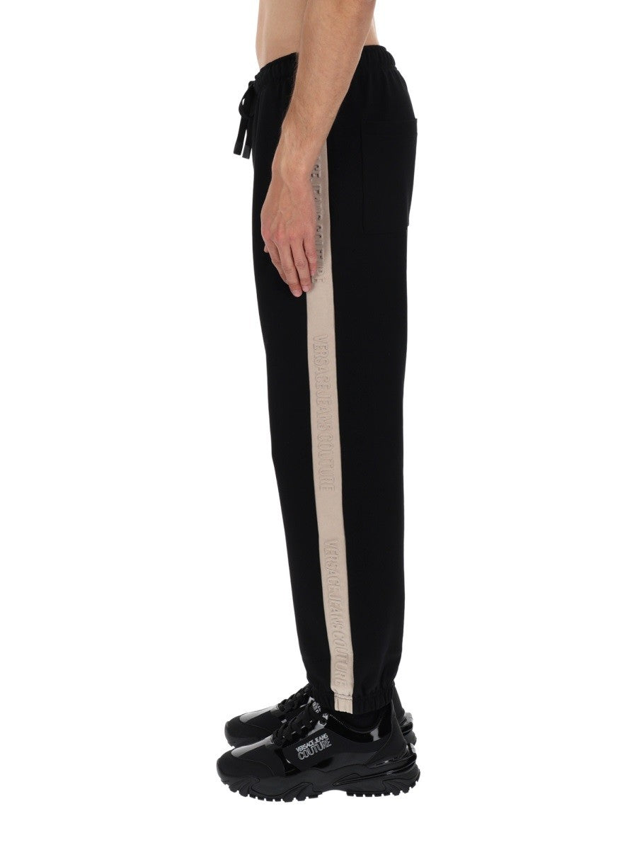 Versace Jeans Couture Men's Pantalone Jogging Con Black
