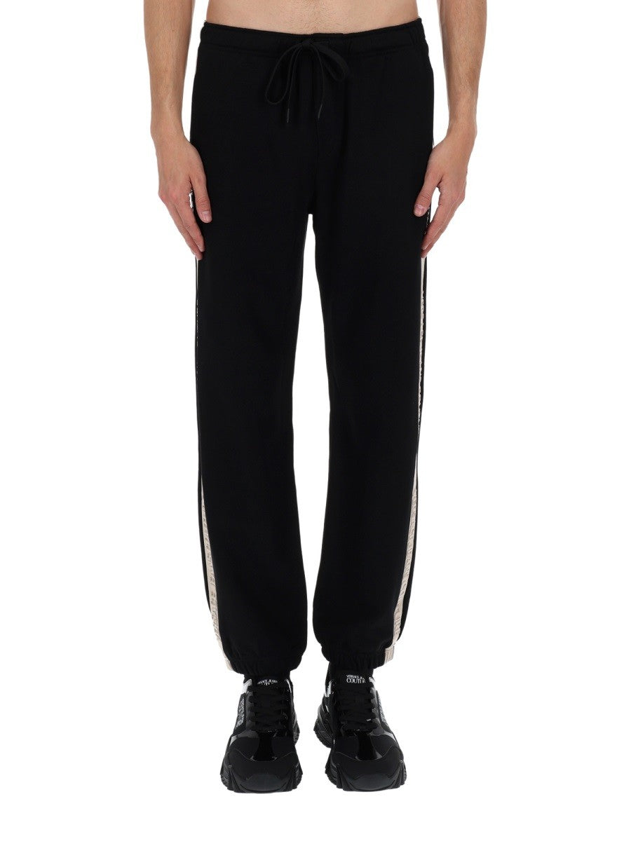 Versace Jeans Couture Men's Pantalone Jogging Con Black