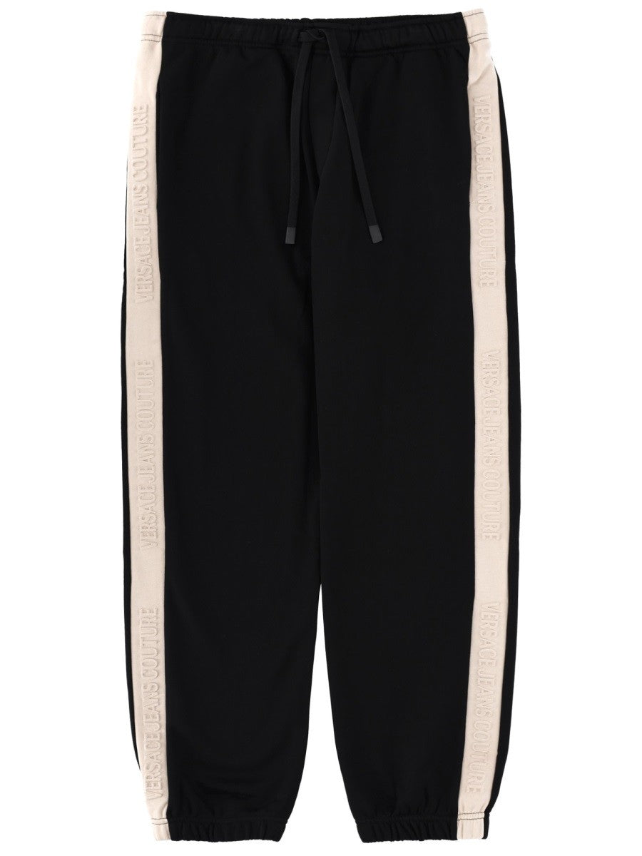 Versace Jeans Couture Men's Pantalone Jogging Con Black
