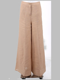 Semicouture Women's Pantalone Kym in Lino Beige