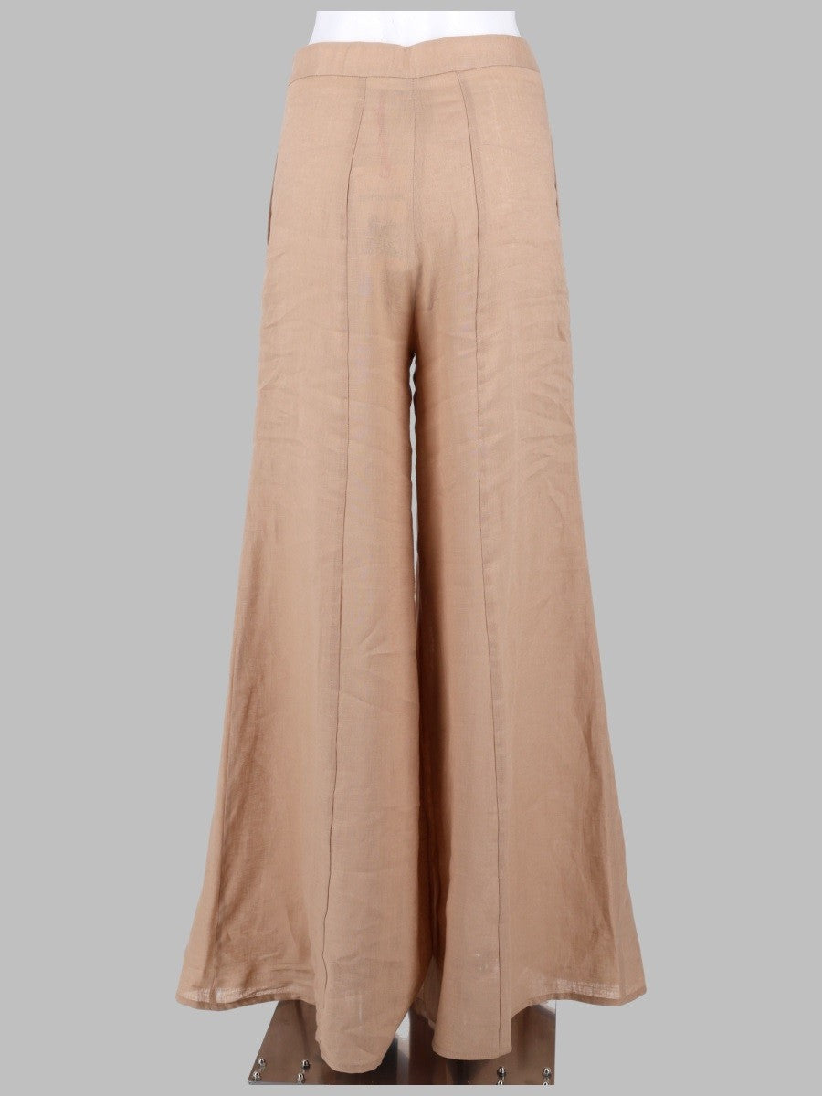 Semicouture Women's Pantalone Kym in Lino Beige