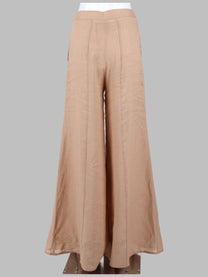Semicouture Women's Pantalone Kym in Lino Beige