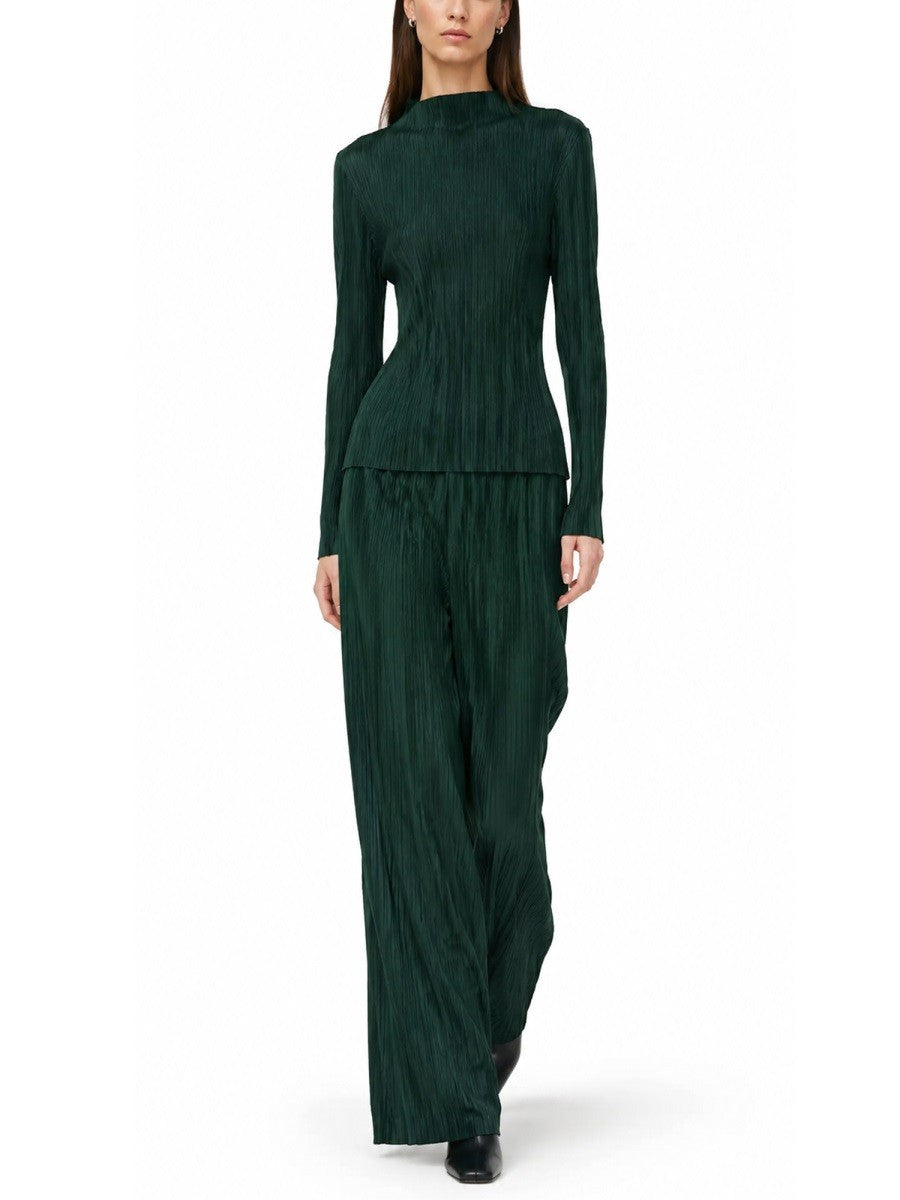 Pleats Please Issey Miyake Women's Pantalone Palazzo Monthly Colors: March Green