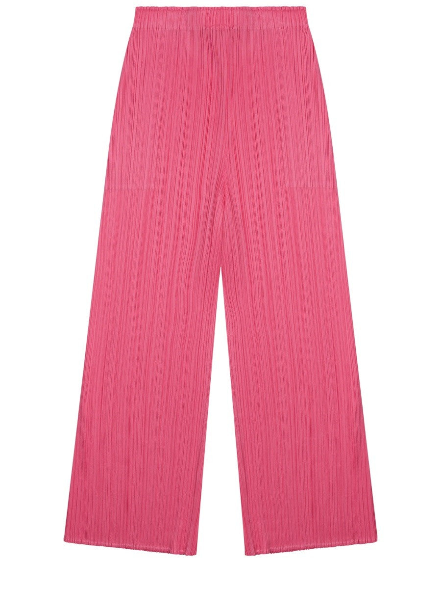 Pleats Please Issey Miyake Women's Pantalone Palazzo Monthly Colors: March Blue