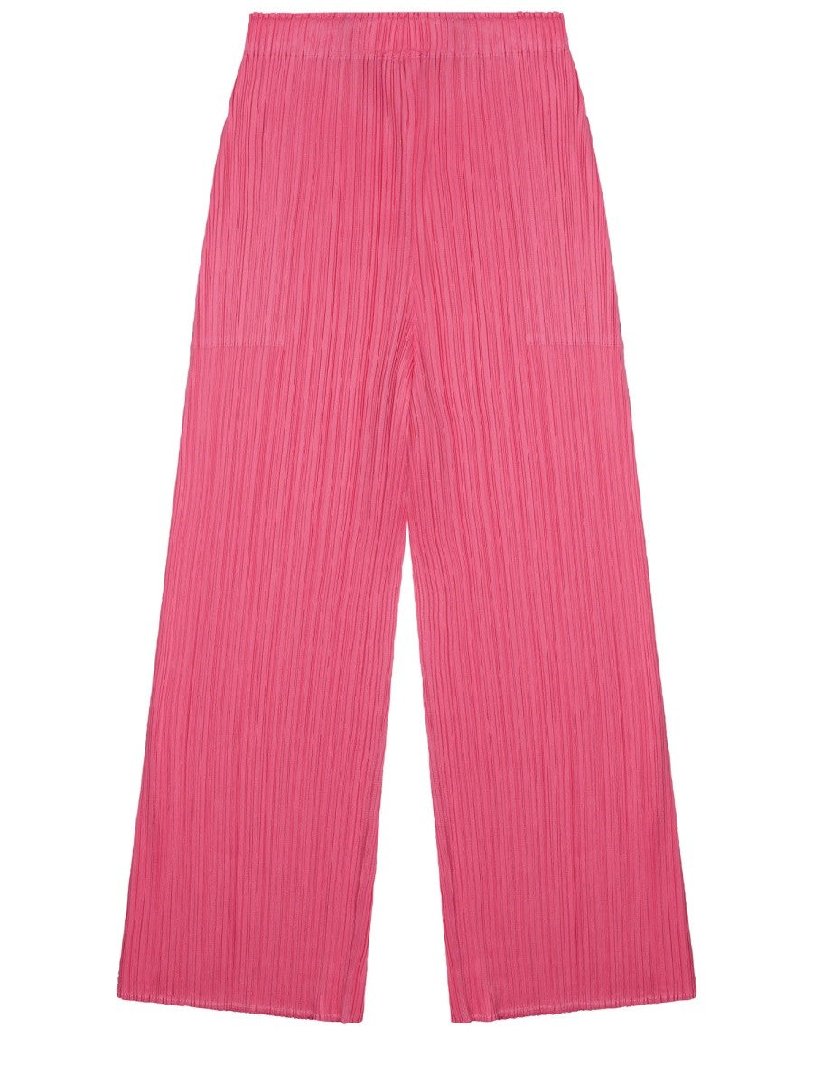 Pleats Please Issey Miyake Women's Pantalone Palazzo Monthly Colors: March Blue