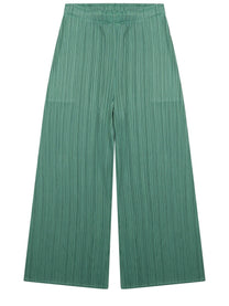 Pleats Please Issey Miyake Women's Pantalone Palazzo Monthly Colors: March Green