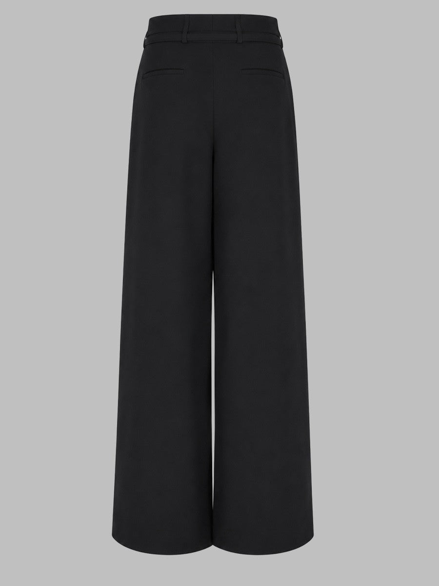 Dries Van Noten Women's Pantalone Peacha Ampio Black
