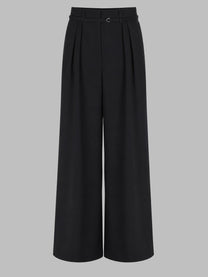Dries Van Noten Women's Pantalone Peacha Ampio Black