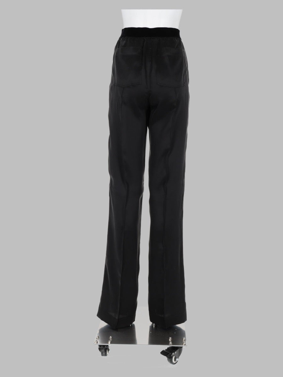 Tom Ford Women's Pantalone Pj in Raso Di Seta Stretch Black